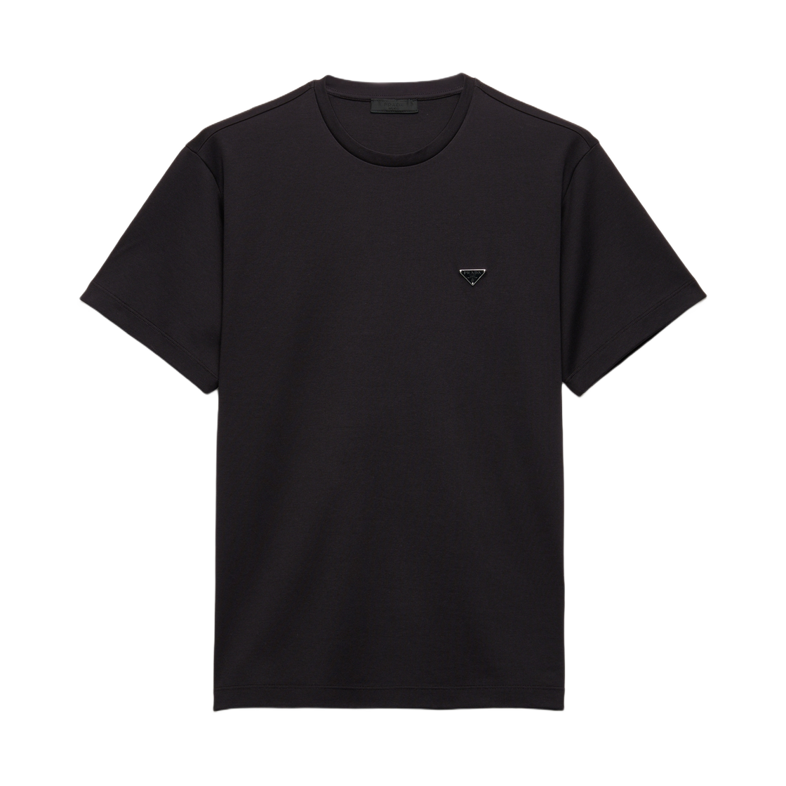 프라다 코튼 티셔츠 블랙(Prada Cotton T-Shirt Black)