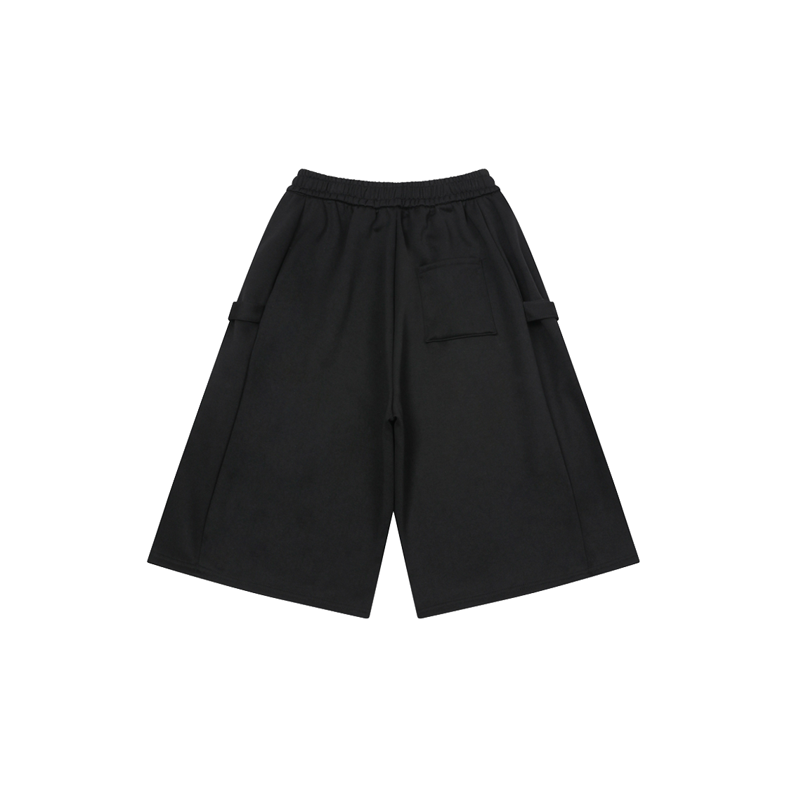 무센트 위어 사이드 버튼 스웻 버뮤다 하프 팬츠 남녀공용 블랙(MUCENT Weir Side Button Sweat Bermuda Half Pants Unisex Black) - 2