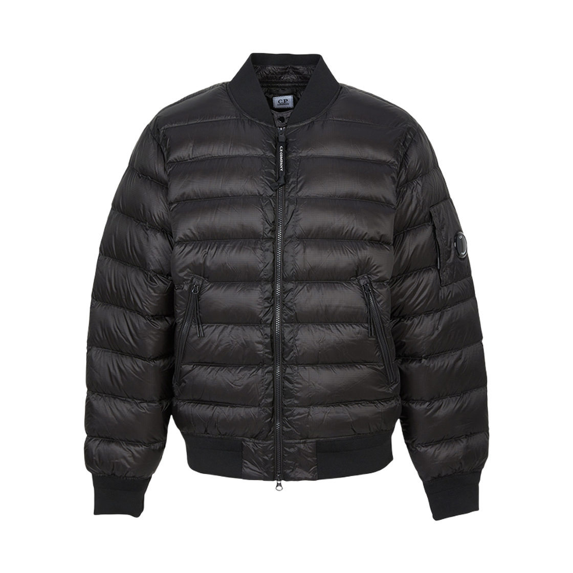 19CMOW001A-110416A-999 C.P. Company D.D. Shell Bomber Down Jacket Black - 25FW