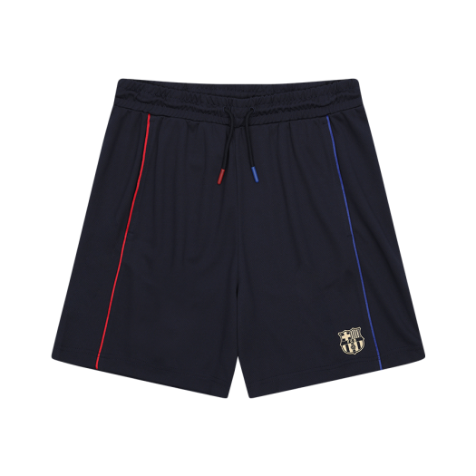 FBCFPS02 FC Barcelona Crest Jersey Setup Shorts Navy