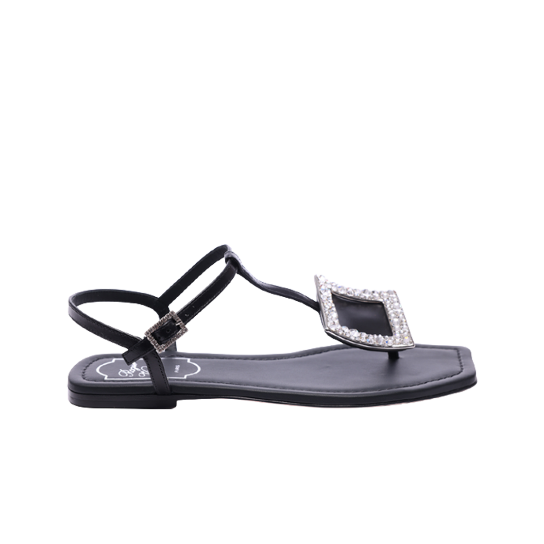 RVW50427780BSSB999 (W) Roger Vivier Vicky Viv Strass Sandal Black