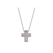 [B등급] Damiani Vintage Belle Epoque Necklace 18K White Gold Diamond