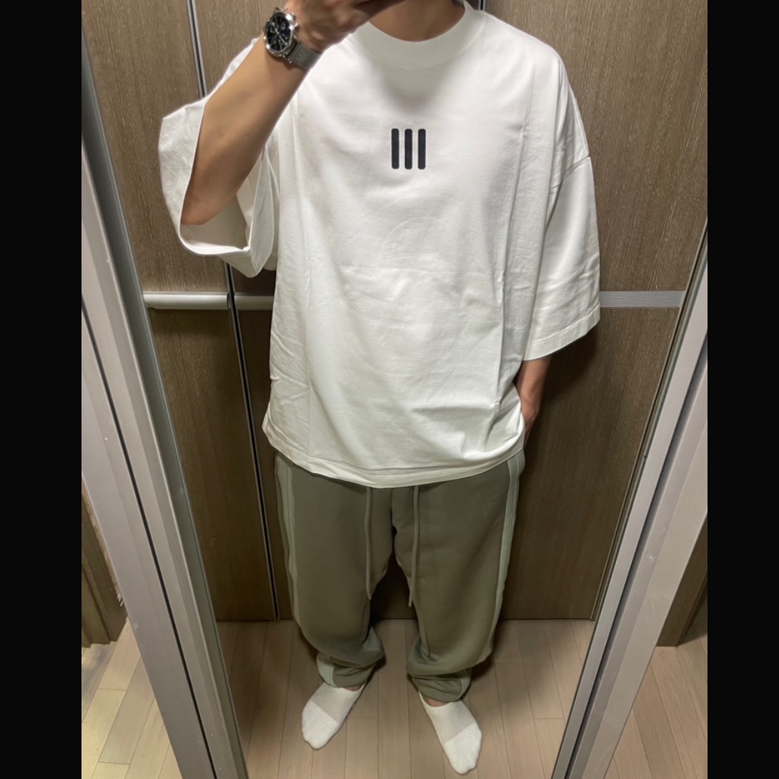 Adidas x Fear of God Athletics H Pants Putty Beige - US Sizing 착용 스타일
