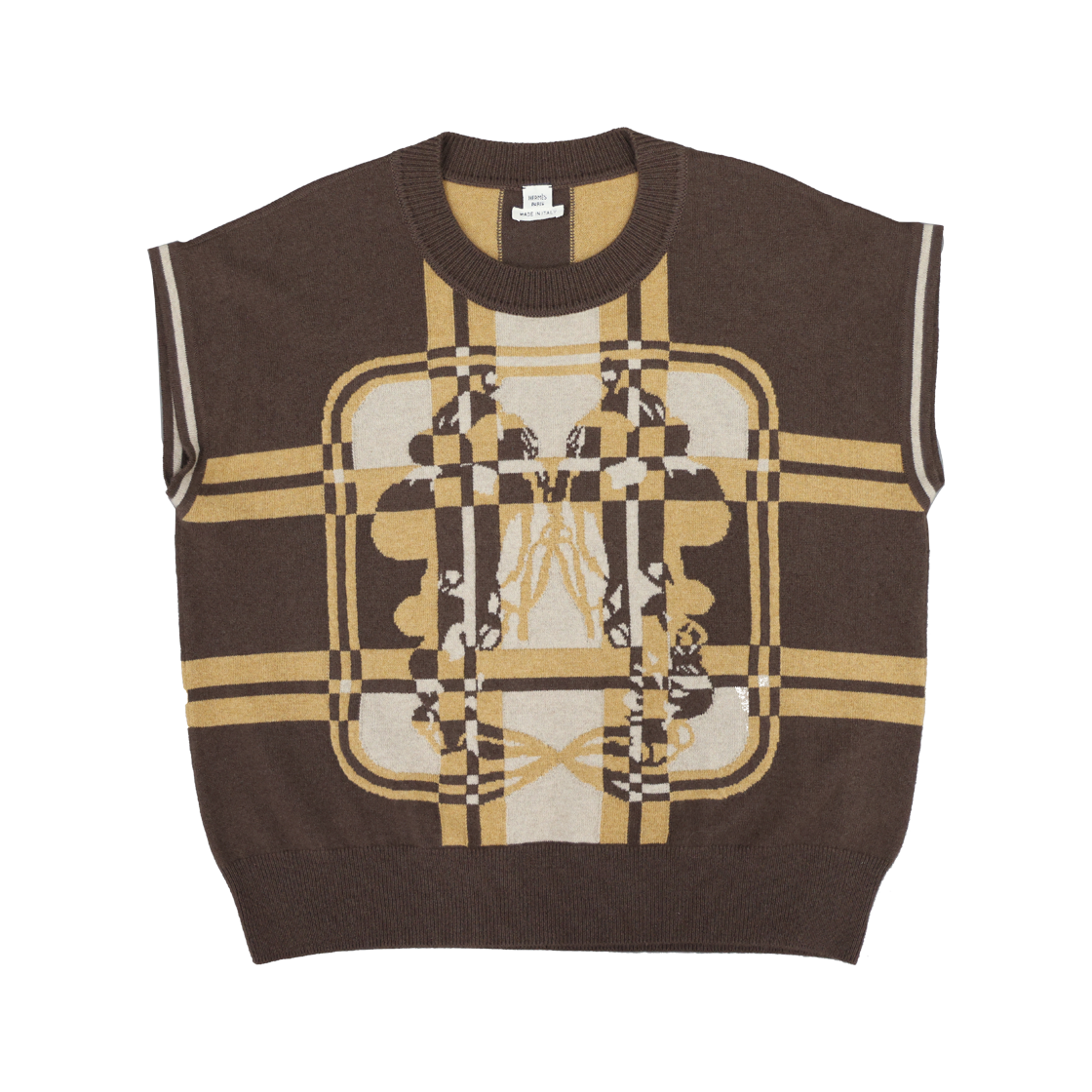 ITDTJS4GR7KC [B등급] Hermes Vintage Bride de Gala Tartan Vest