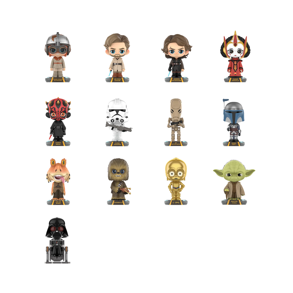 팝마트 스타워즈 바블헤드 시리즈 피규어 미개봉 랜덤박스 (12개입)(Pop Mart Star Wars Bobblehead Series Figures Sealed Case (12 Blind Boxes)) - 2
