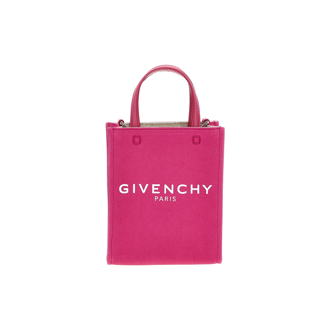 지방시 미니 G 토트 핸드백 네온 핑크(Givenchy Mini G Tote Handbag Neon Pink)