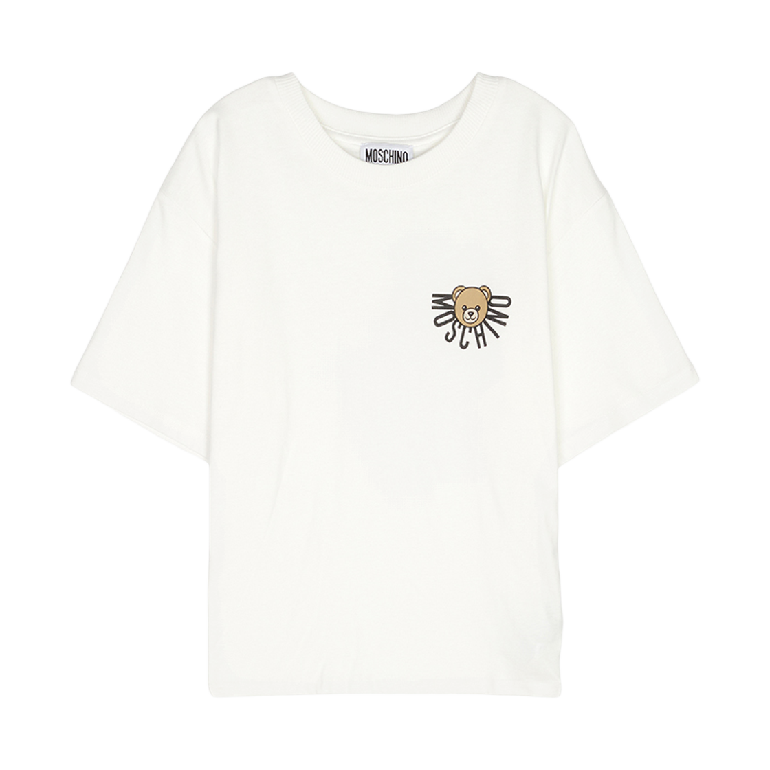 HOM05G-LAA10-10063 (Kids) Moschino Short Sleeve T-Shirt White