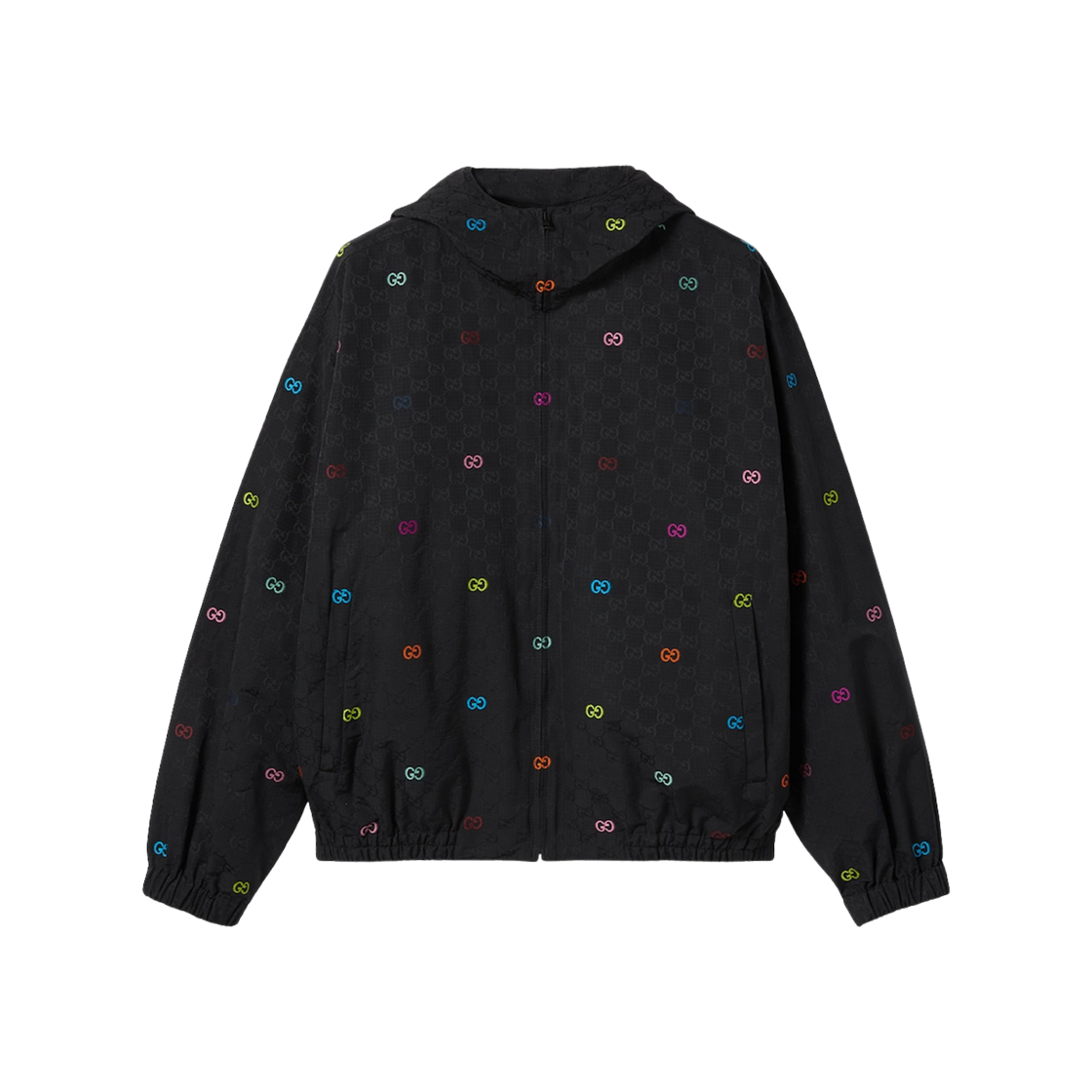 833308-ZATA0-1152 Gucci GG Cotton Ripstop Zip Jacket Black