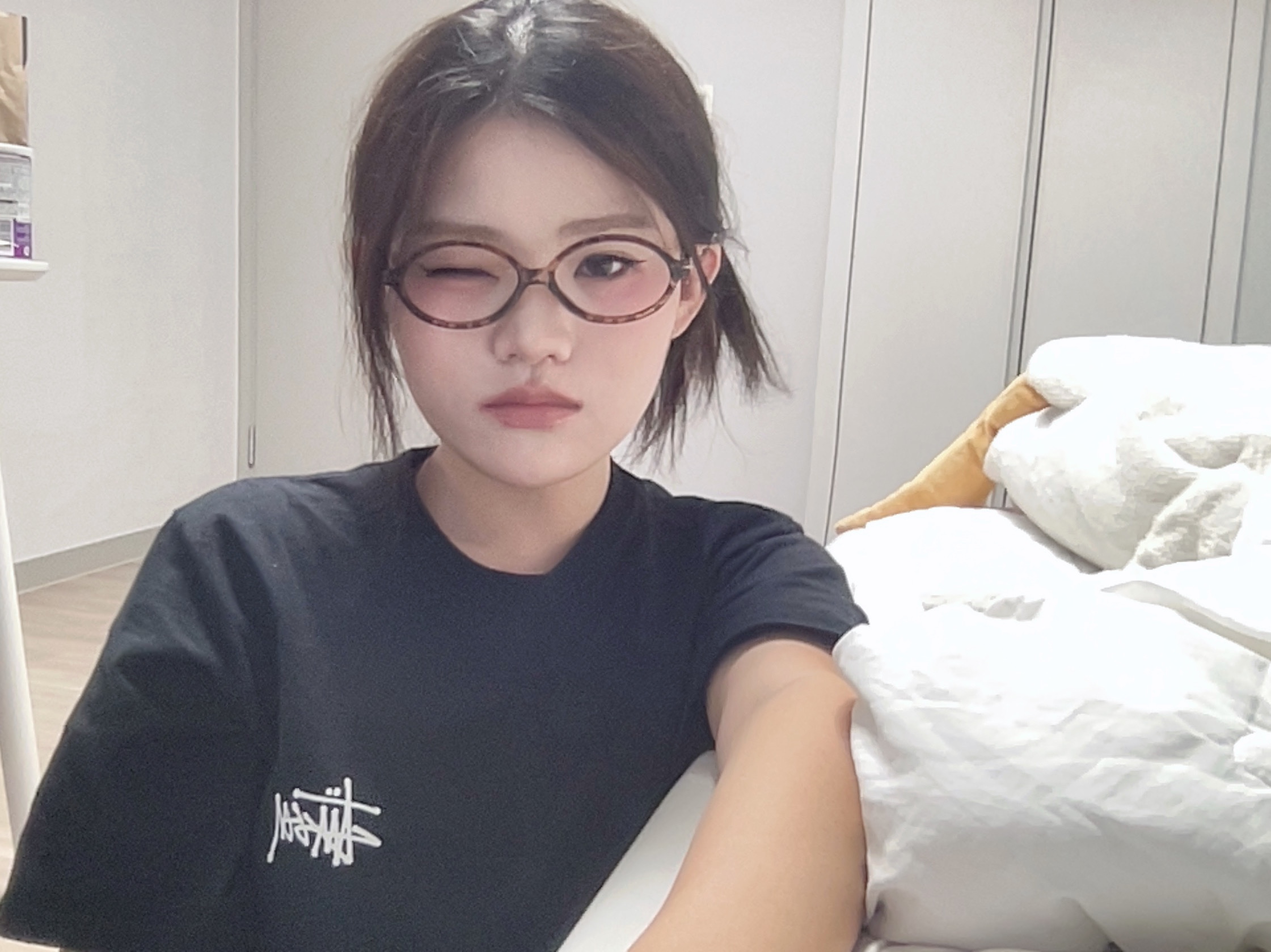 Stussy Basic Stussy T-Shirt Black 2024, 2025 착용 스타일