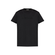 (W) Moncler Logo T-Shirt Black - 25FW