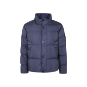 Stone Island 4100010 Crinkle Reps NY Recycled Nylon Down Jacket with Wind Resistant Navy Blue - 25FW