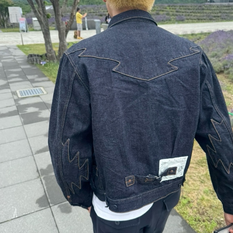 Kapital 12 oz. Denim Santo Domingo Thunderbird Jacket Indigo 착용 스타일
