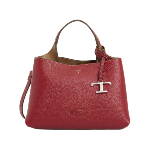 (W) Tod's Micro Tote Bag Wine