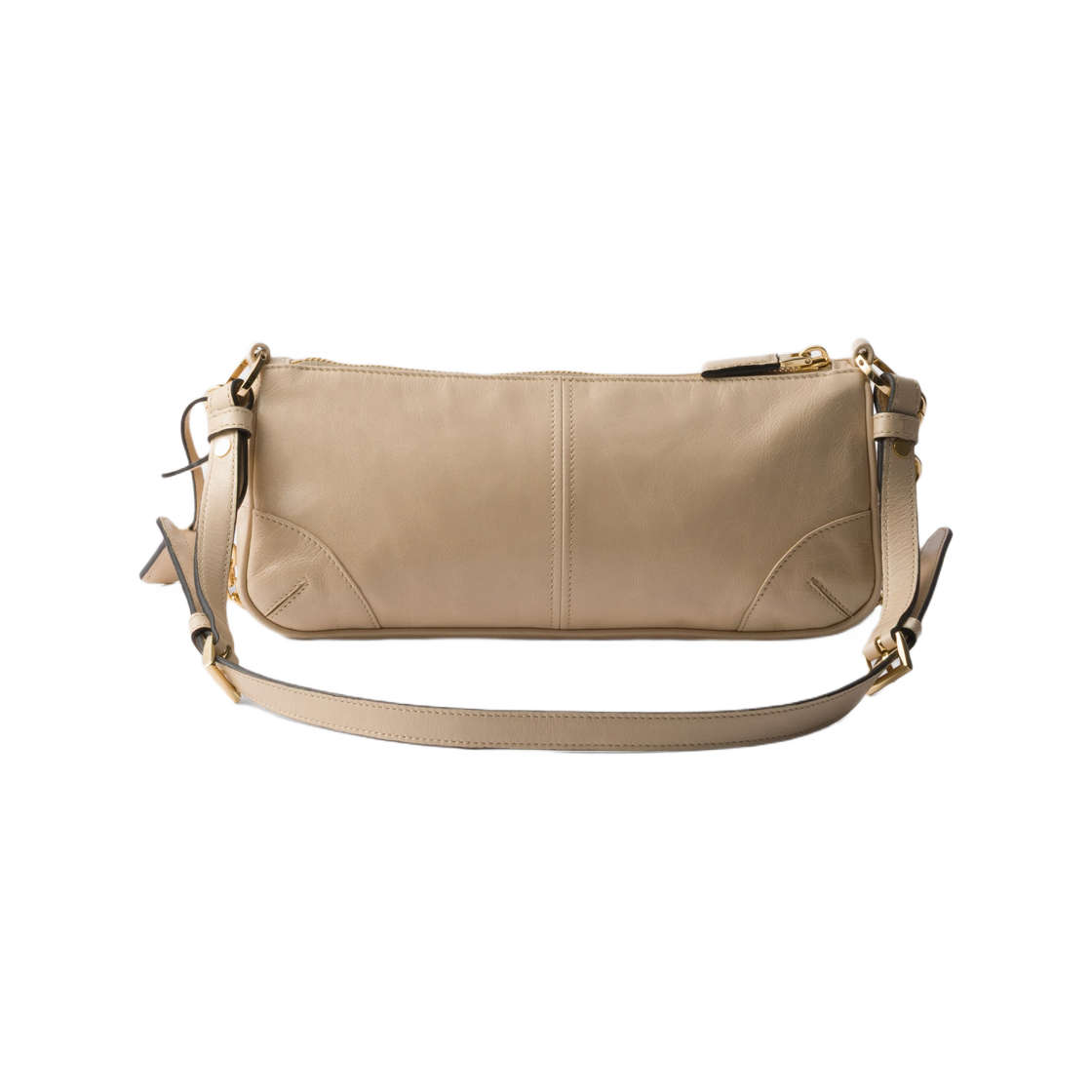 프라다 리에디션 2002 미디움 레더 숄더백 트래버틴(Prada Re-Edition 2002 Medium Leather Shoulder Bag Travertine) - 3