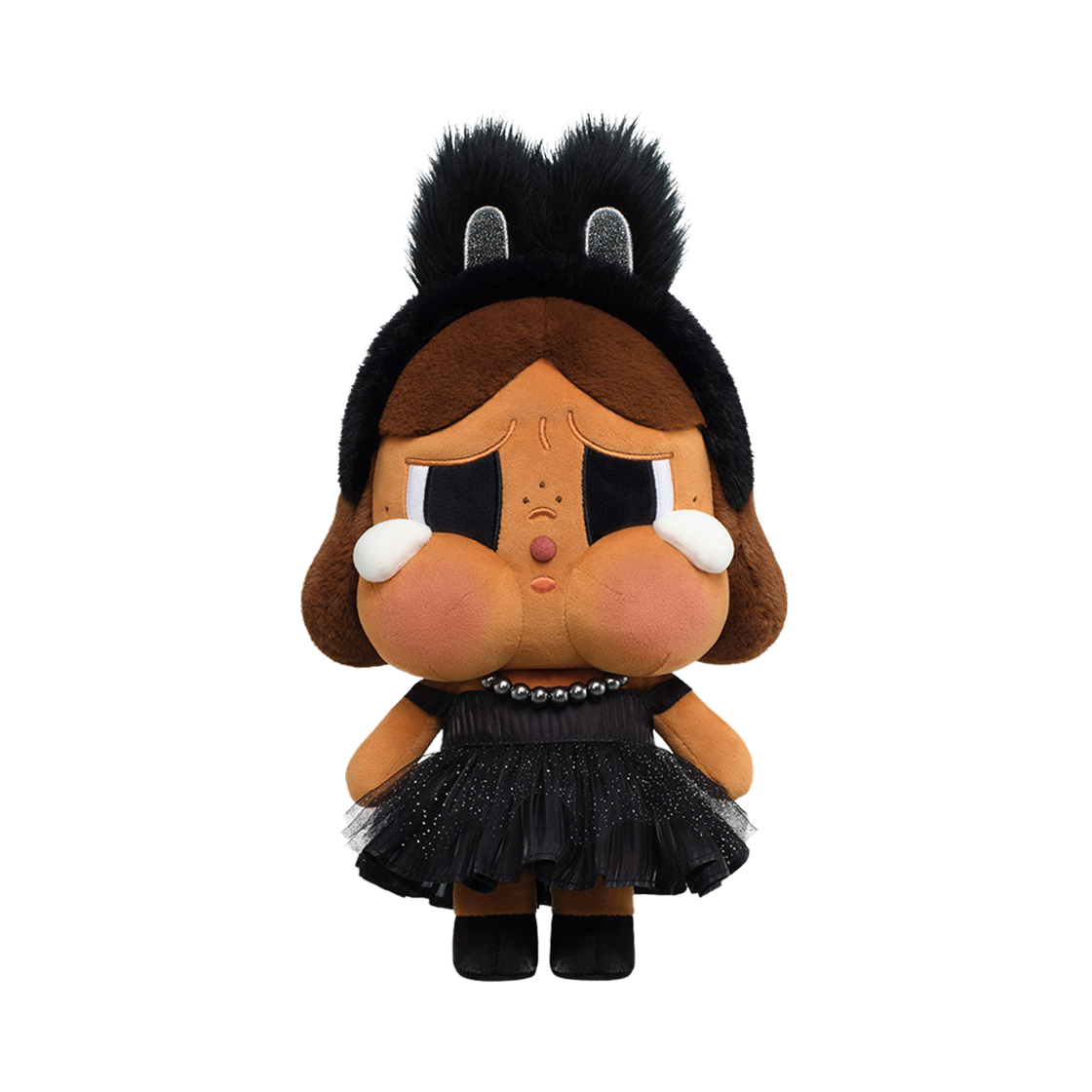 팝마트 크라이베이비 샤이니 샤이니 시리즈 플러시 돌 블랙(Pop Mart Crybaby Shiny Shiny Series Plush Doll Black)