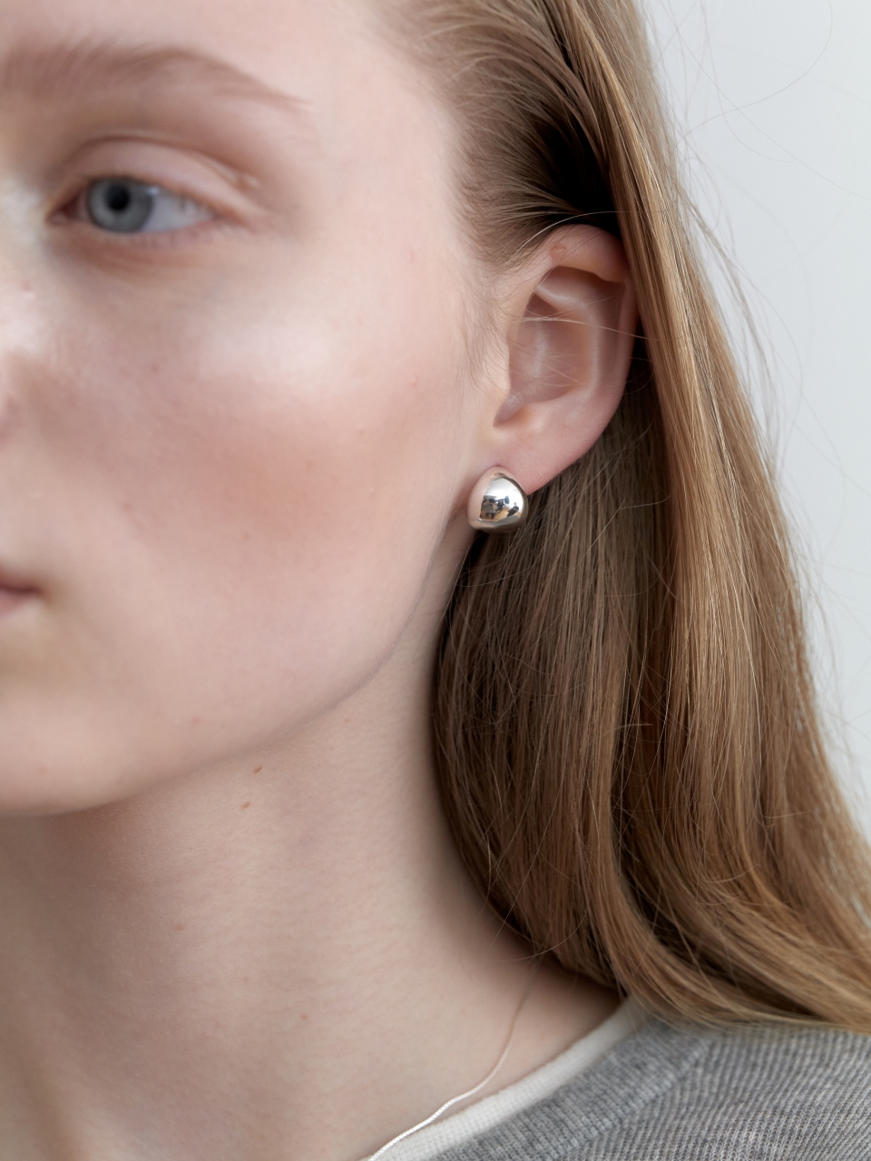 러브미몬스터 [실버] 볼드 문 귀걸이 실버(lovememonster [Silver] Bold Moon Earrings  Silver) - 3