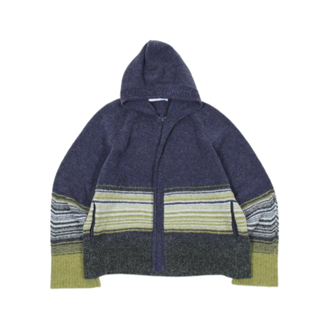 KKAW22KN02-52 Kiko Kostadinov Ketra Hoodie Blue Navy Green Tea Stripes