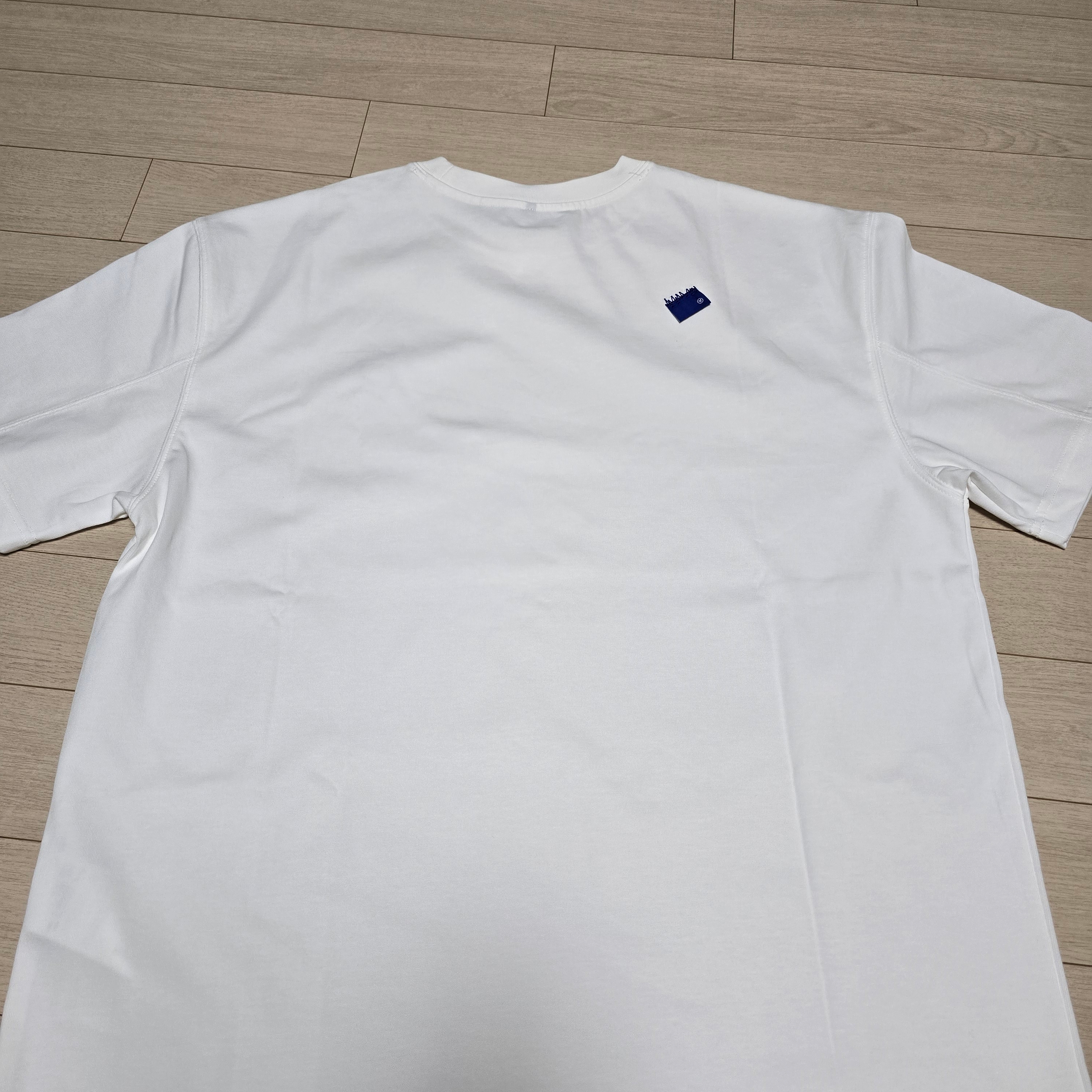 Ader Error Sig; TRS/BL Tag T-Shirt 01 Off White 착용 스타일 - 2
