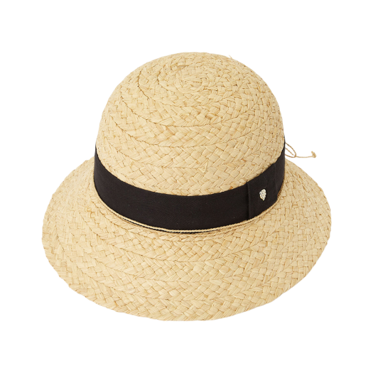 HAT51359 (W) Helen Kaminski Rebecca Cloche Hat Beige