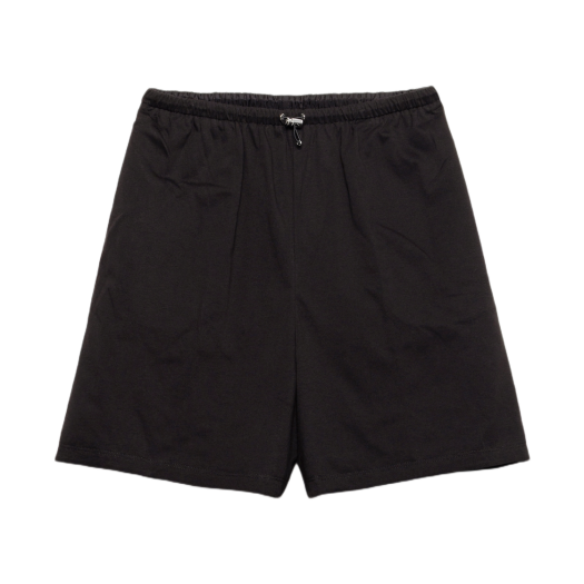 132413-17XE-F0002 (W) Prada Reversible Cotton Jersey and Re-Nylon Shorts Black