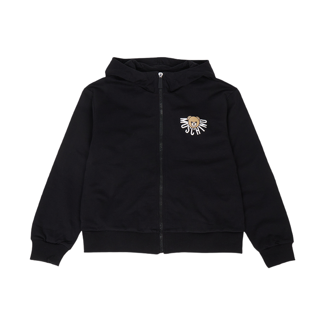 HUF09E-LCA40-60100 (Kids) Moschino Hood Zip Up Black