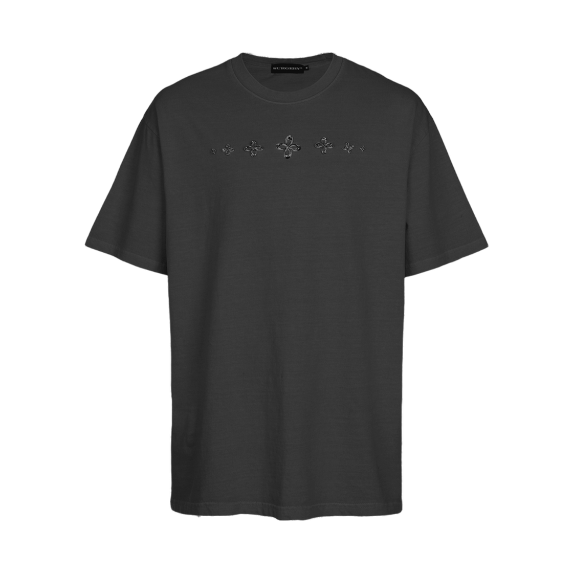 25HSTS08 Surgery Metal Clover Echo T-Shirt Charcoal