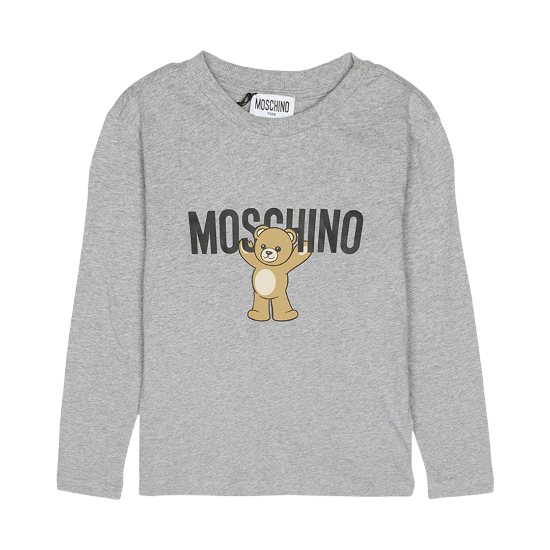 HTO00J-LAA10-60901 (Kids) Moschino Long Sleeve T-Shirt Gray