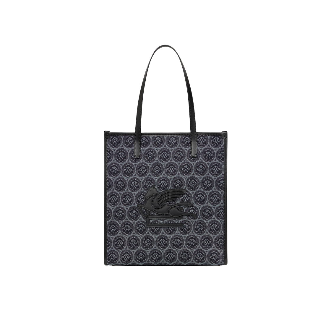 WP1D0022AQ037F0213 Etro Medium Denim Jacquard Love Trotter Bag Blue