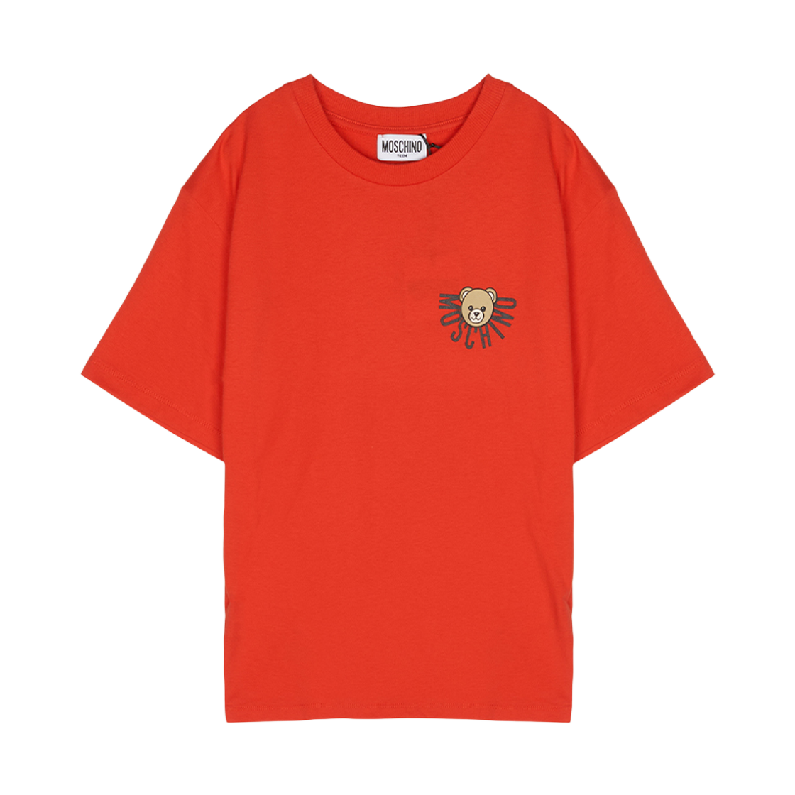 HOM05G-LAA10-50109 (Kids) Moschino Short Sleeve T-Shirt Red