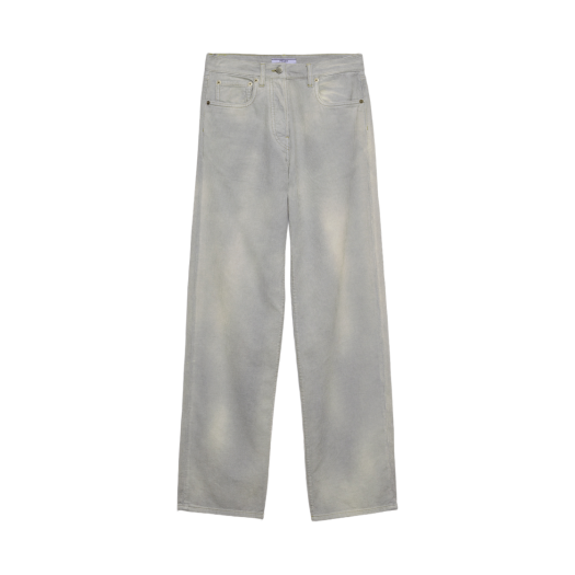 GFP533-166E-F0V3N (W) Prada Corduroy Jeans Light Blue