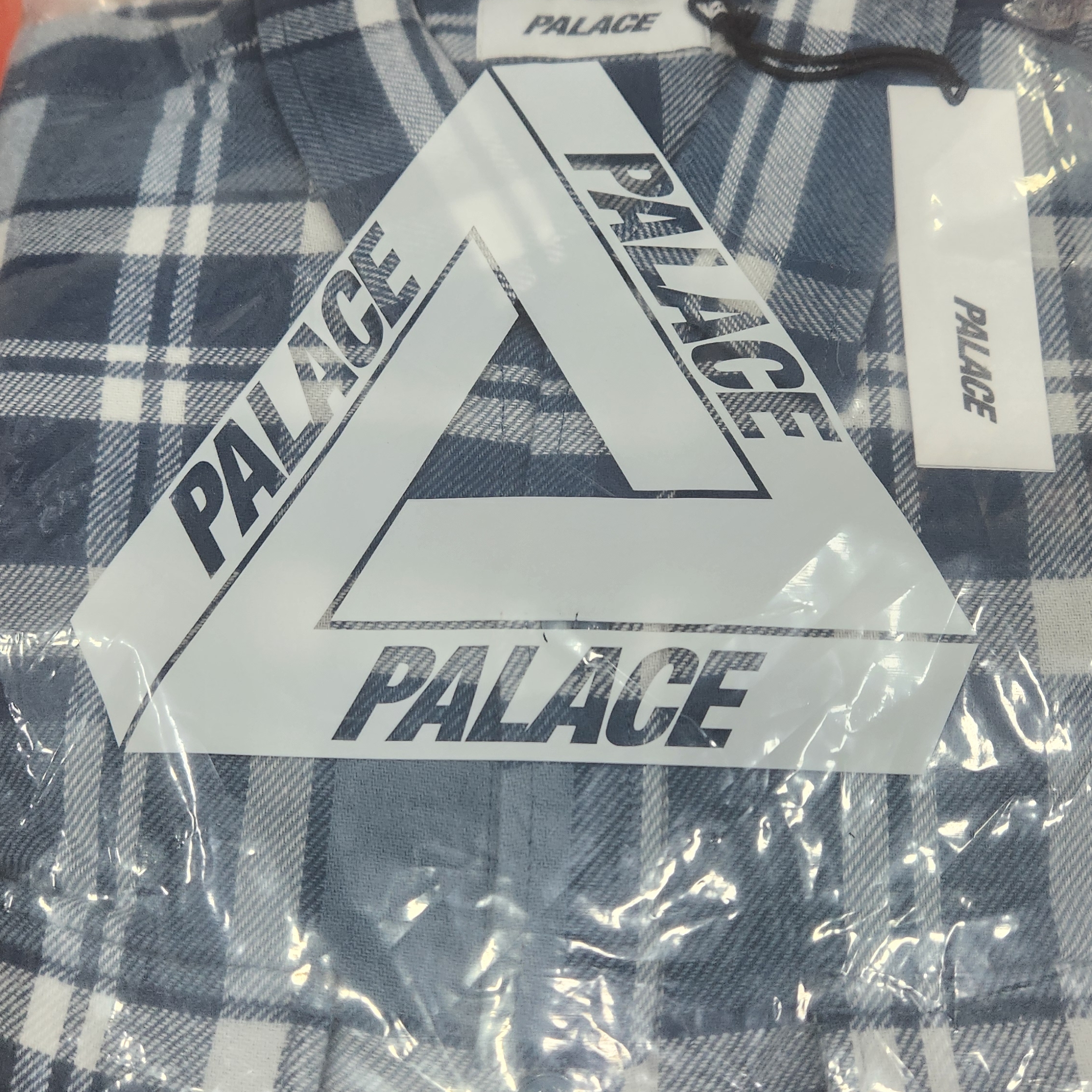 Palace Check Shirt Navy - 24FW 착용 스타일