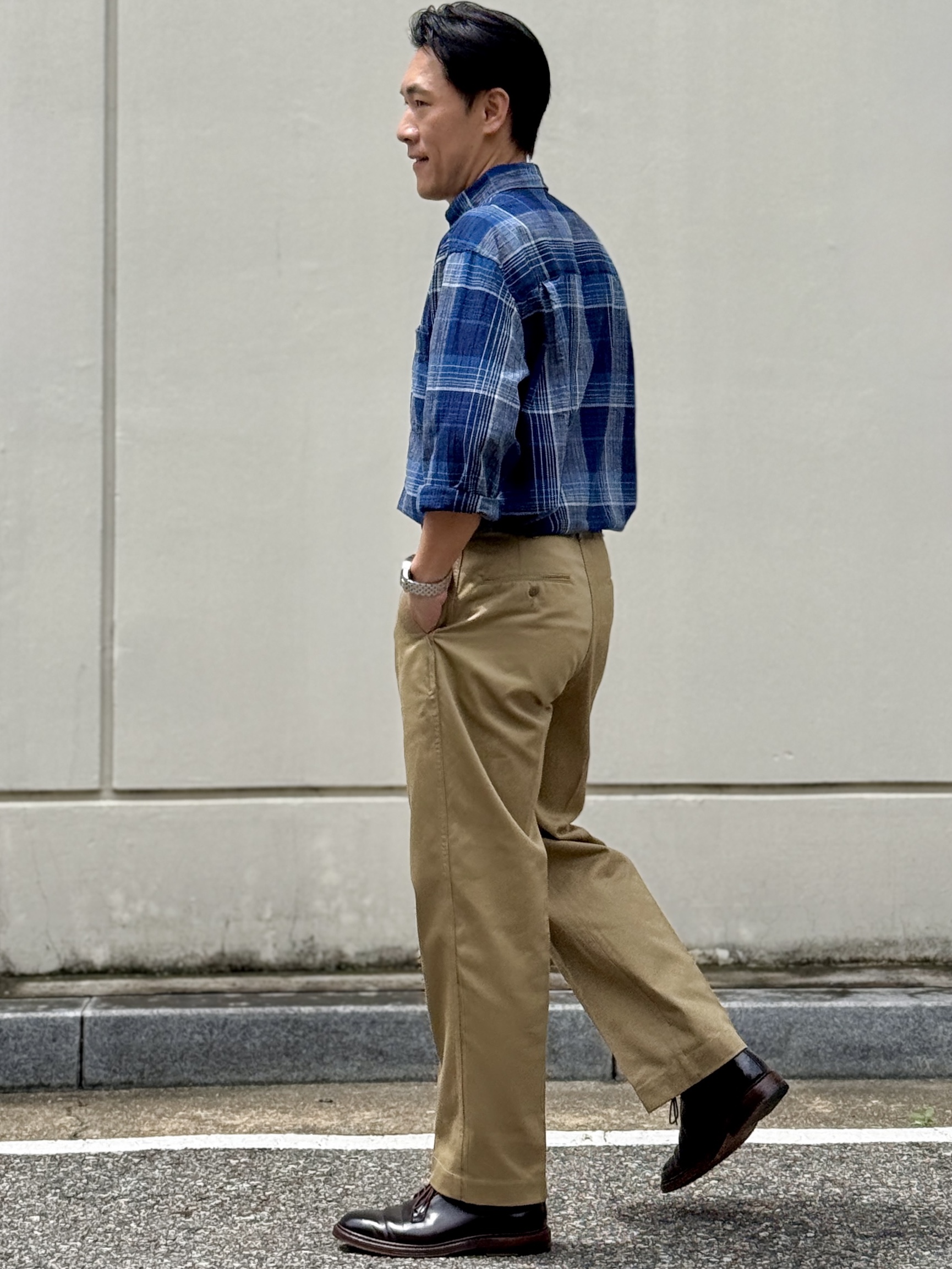 Alden 990 Shell Cordovan Plain Toe Blucher Color 8 - D 착용 스타일 - 3