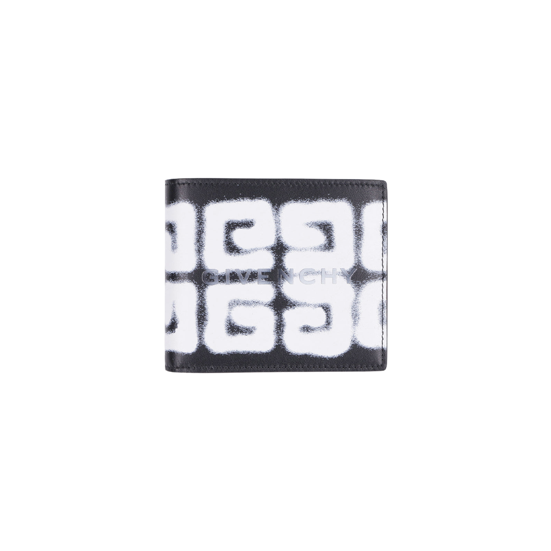 BK608NK1EB-001 Givenchy x Chito 4G Graffiti Logo Leather Wallet Black White