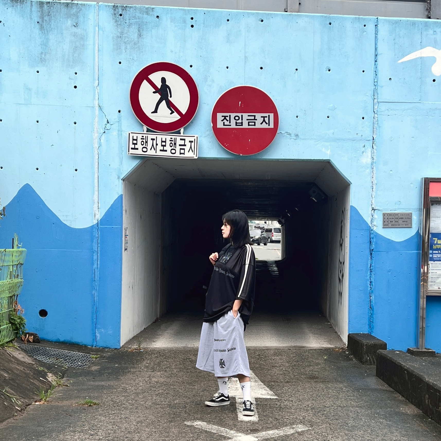 Sapiens Neo Rugby Over Fit  Short Sleeves Black, [KREAM 단독][예약 배송] Sapiens Engineered Over Fit Shorts Gray 착용 스타일 - 3