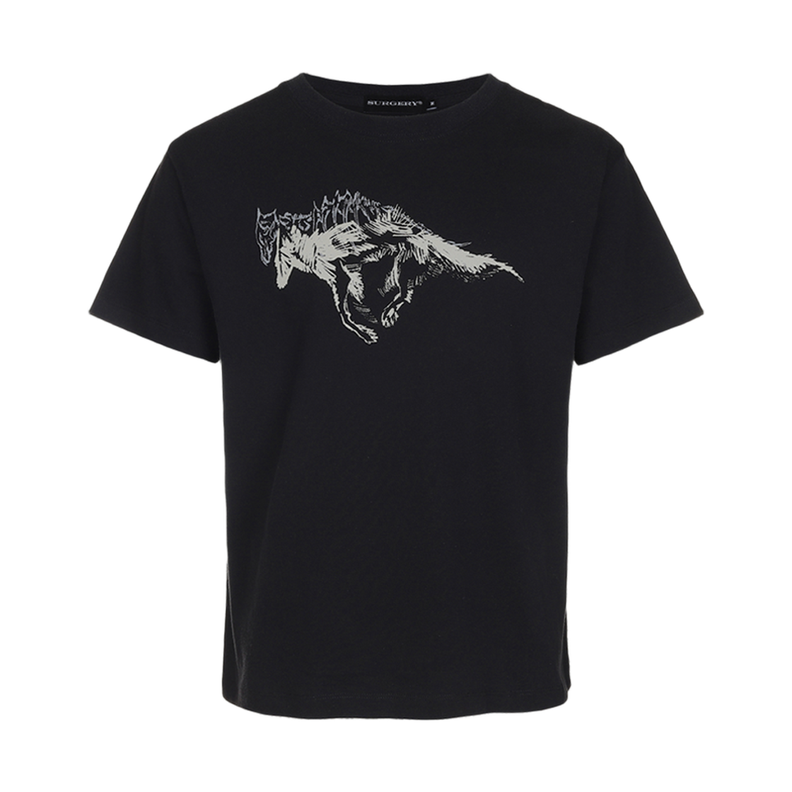 써저리 울프 소울 티셔츠 블랙(Surgery Wolf Soul T-Shirts Black)