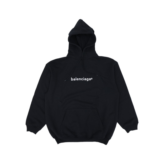 ITUQO7IRFH5J Balenciaga New Copyright Medium Fit Hoodie Black