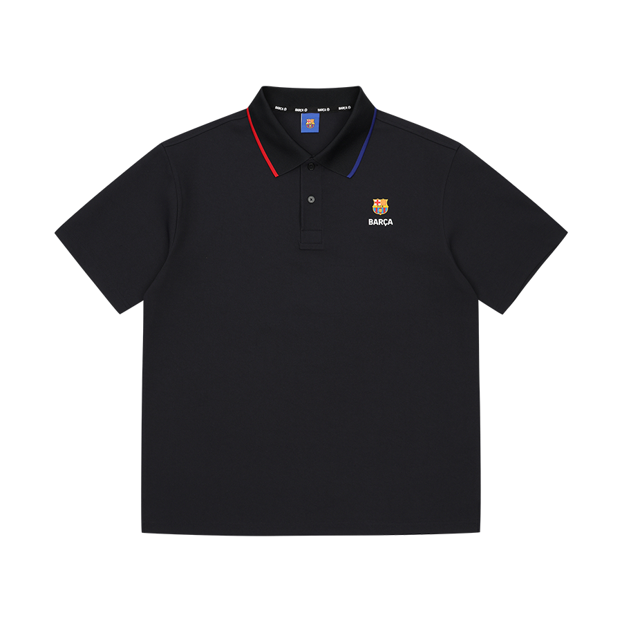 FC 바르셀로나 클래식 폴로 티셔츠 블랙(FC Barcelona Classic Polo Shirt Black)