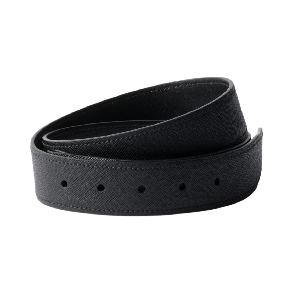 2CA001-053-F0002 Prada Saffiano Leather Belt Strap Black