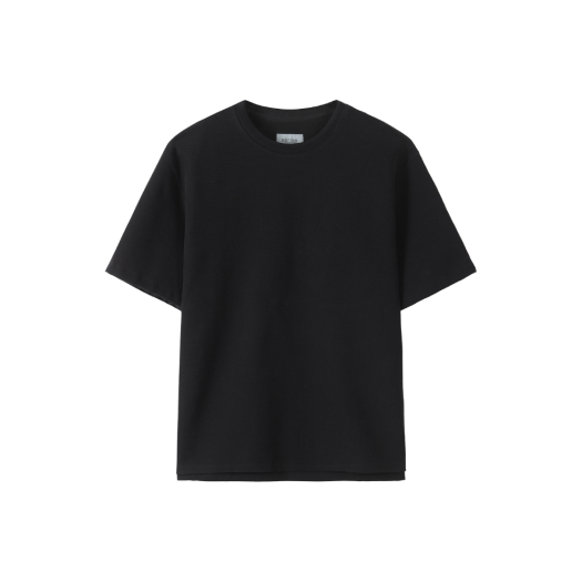 SATAA25001BKX SERIES Cotton Knit Half T Shirt Black