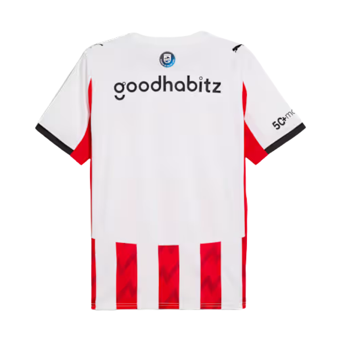 푸마 PSV 아인트호벤 2025/26 홈 저지 화이트 포 올 타임 레드 (논 마킹 버전)(Puma PSV Eindhoven 2025/26 Home Jersey White For All Time Red (Non Marking Ver.)) - 2