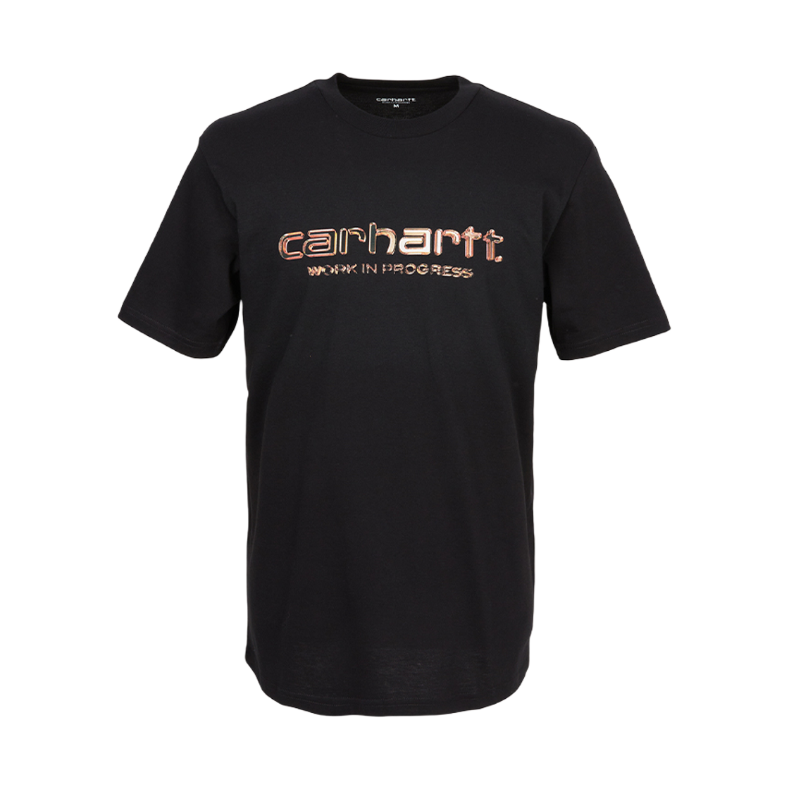 I035205-89-XX Carhartt WIP Solar Chrome Script Short Sleeve T-Shirt Black