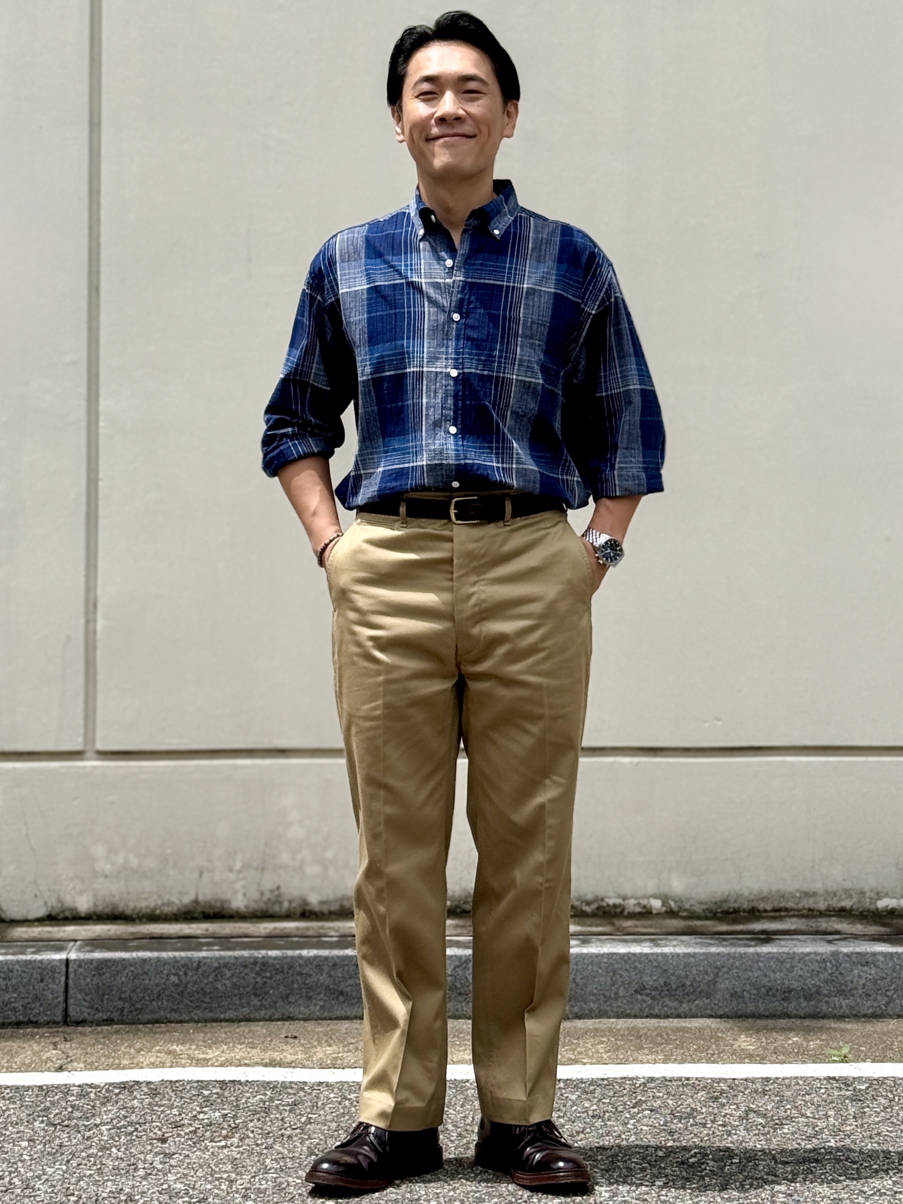 Alden 990 Shell Cordovan Plain Toe Blucher Color 8 - D 착용 스타일 - 1