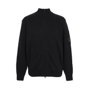 C.P. Company Zip Up Cardigan Black - 25FW