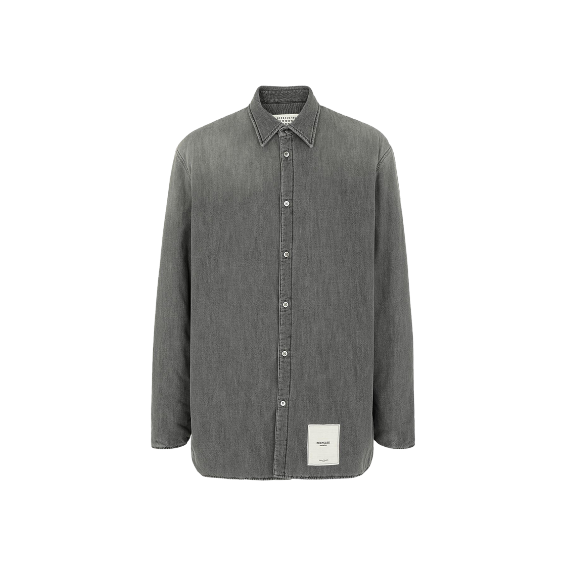 S50DL0449S30697859 Maison Margiela Recycled Padded Denim Shirt Grey
