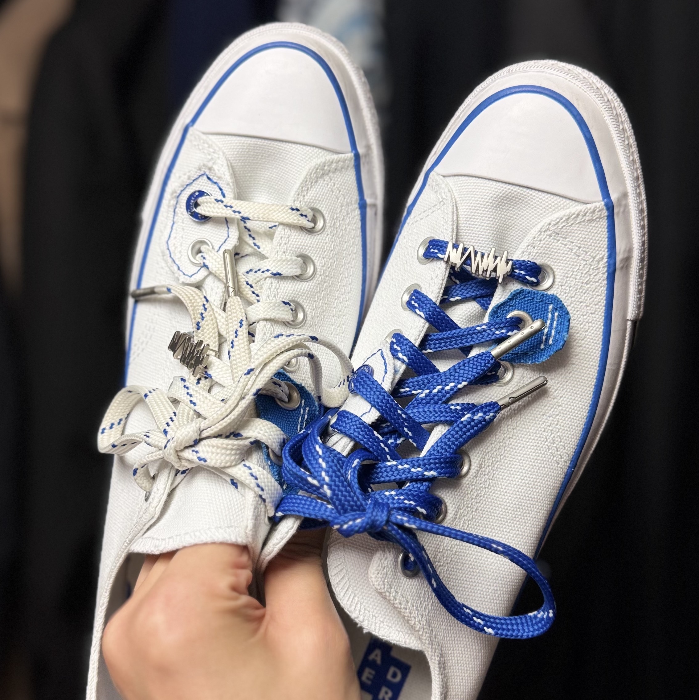 Converse x Ader Error Sig; Chuck 70 Low White Blue 착용 스타일 - 1