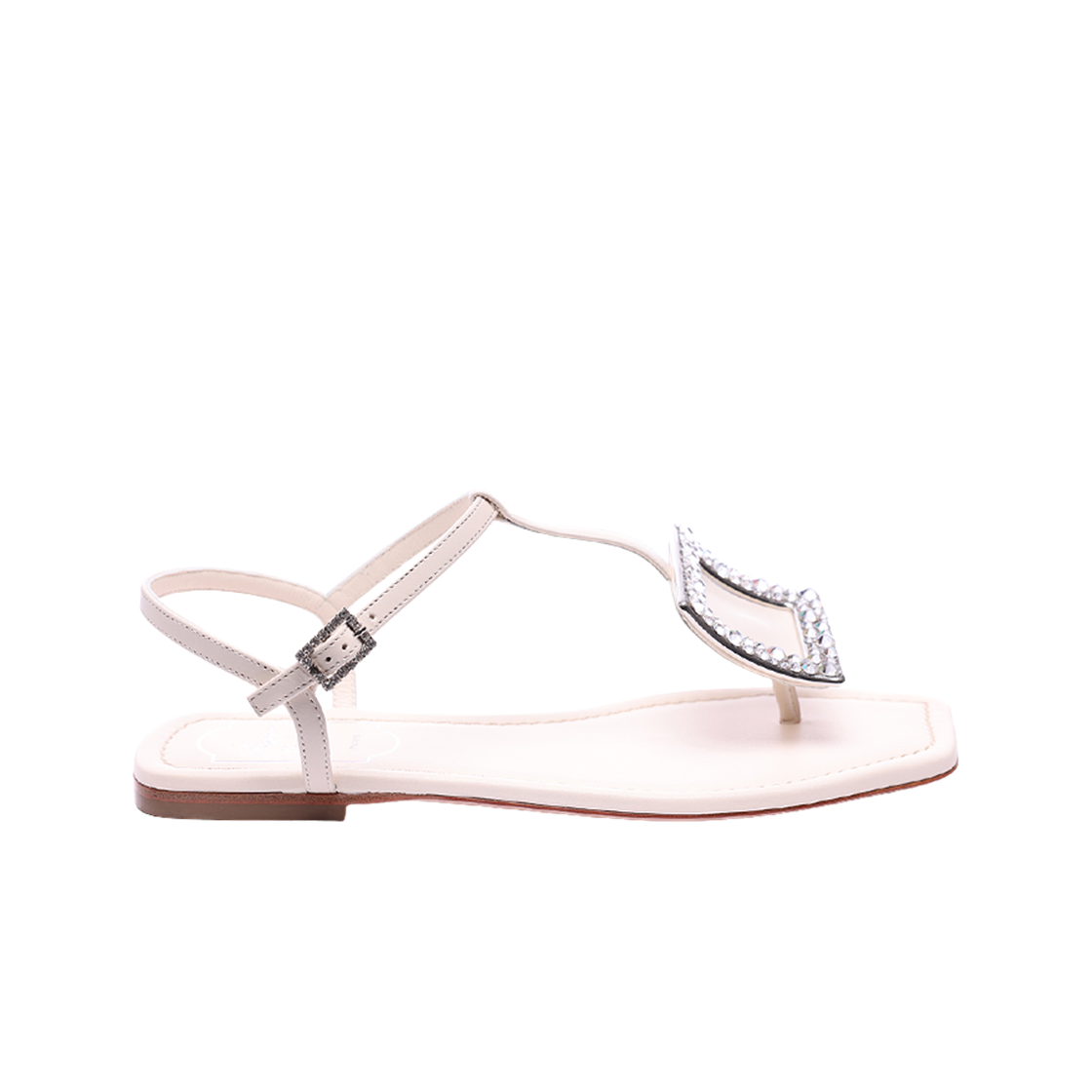 (W) 로저 비비에 비키 비브 스트라스 샌들 오프 화이트((W) Roger Vivier Vicky Viv Strass Sandal Off White)