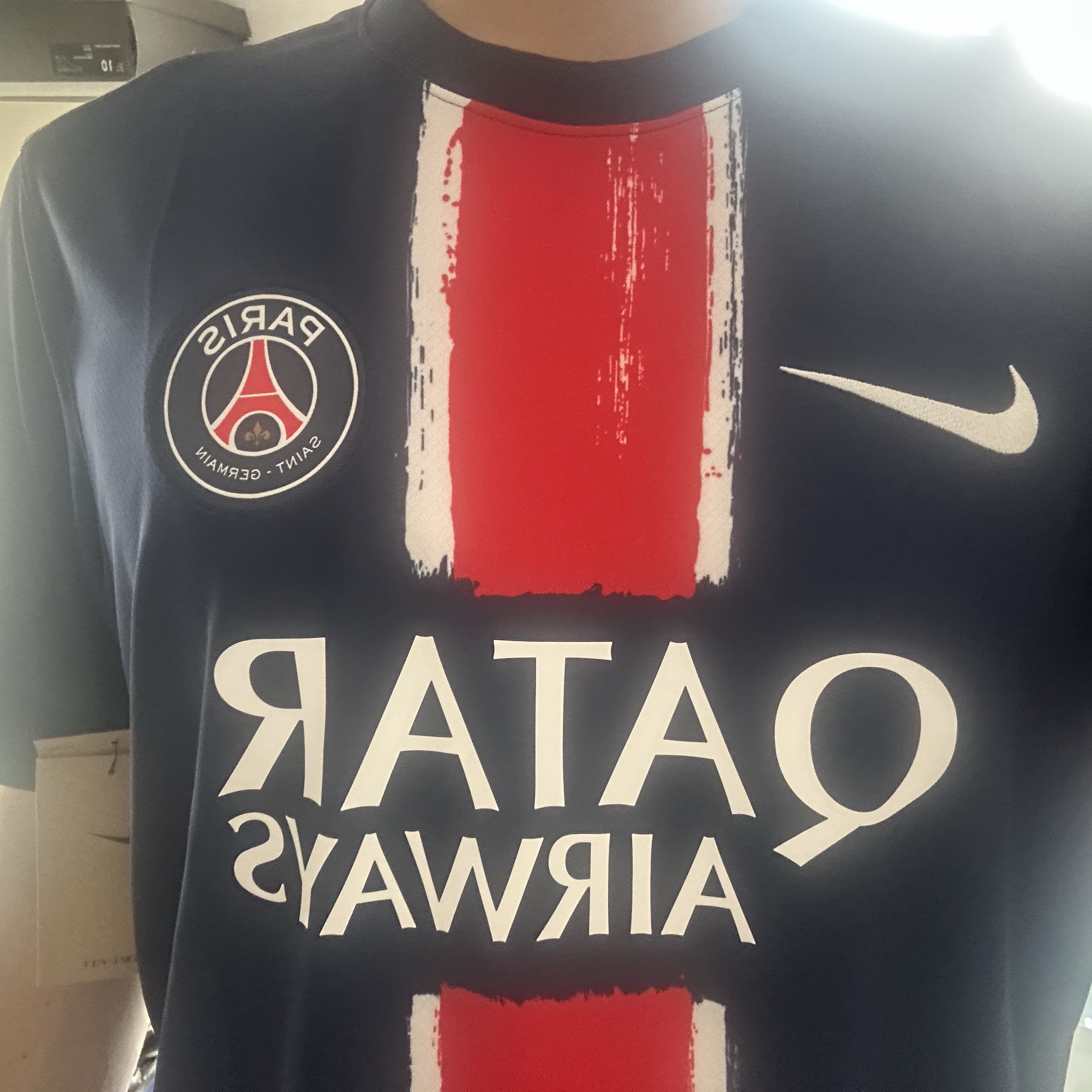 Nike Paris Saint-Germain 2024/25 Dri-Fit Stadium Home Replica Jersey Midnight Navy (Non Marking Ver.) 착용 스타일