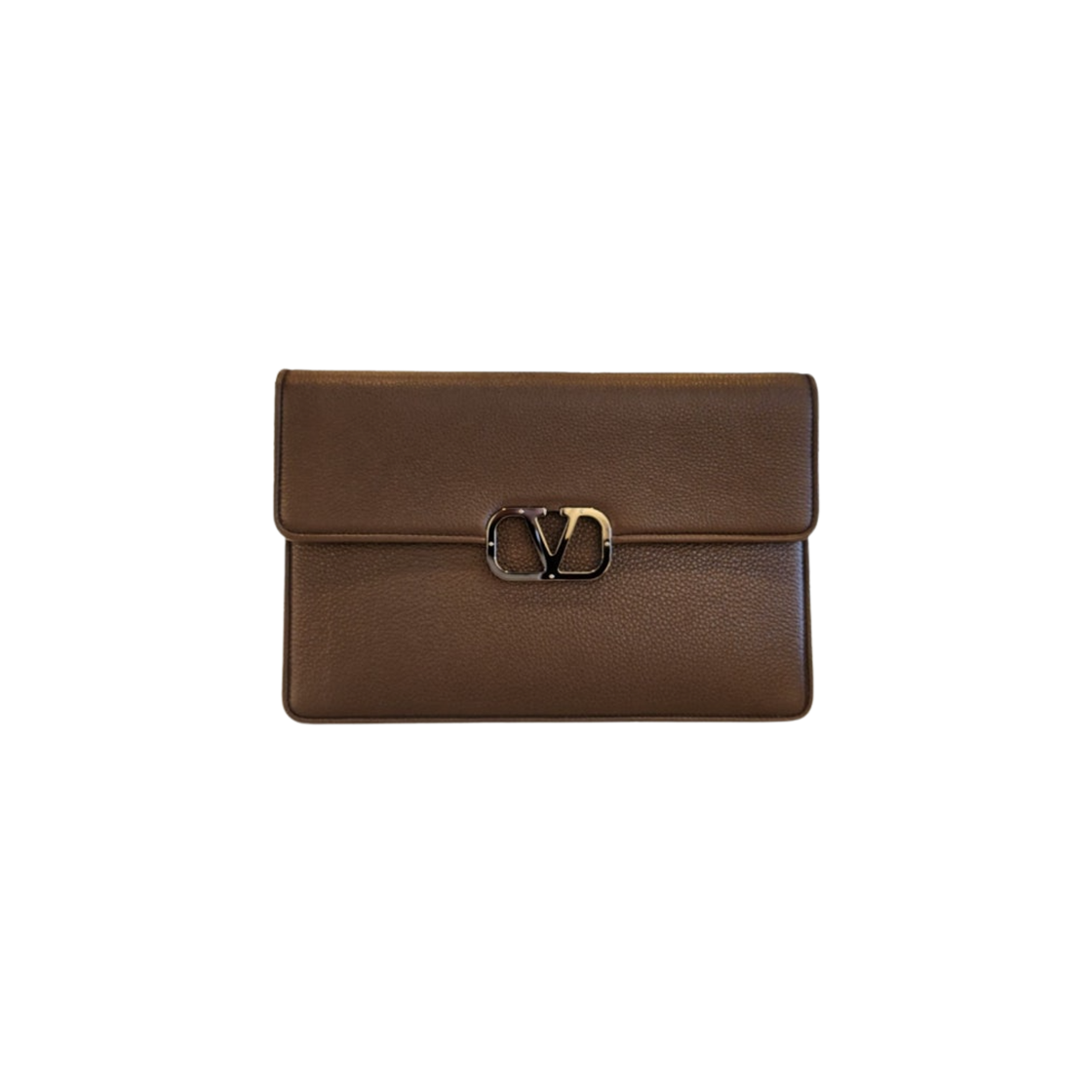 P0U43YGPKG8 Valentino Vlogo Clutch Fondant