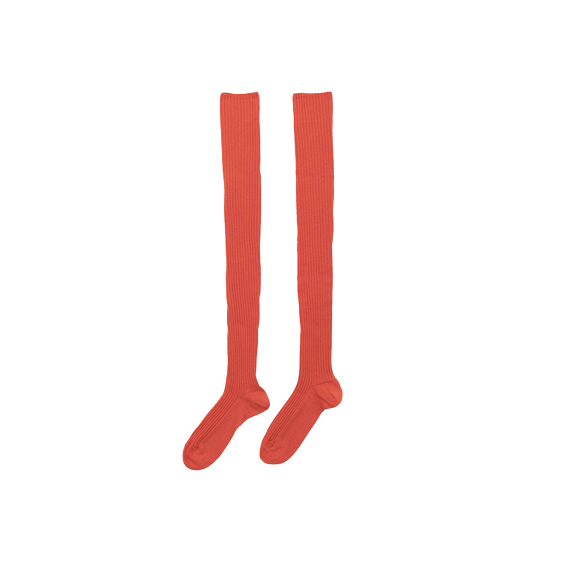 베이스레인지 우먼 오버니 삭스 키랄 레드 - 25FW(Baserange Women Overknee Socks Chiral Red - 25FW)