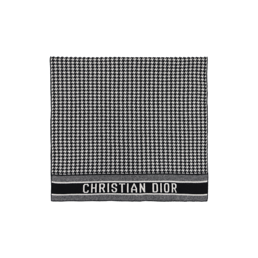 ITMEPETJIFI9 Dior 30 Montaigne Scarf Blended Cashmere Knit Black White